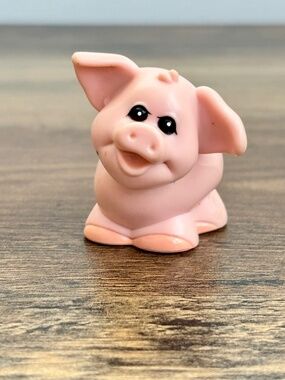 VINTAGE Tyco Sesame Street Farm Set Stack 'N Play Pink Pig Replacement Toy 1997